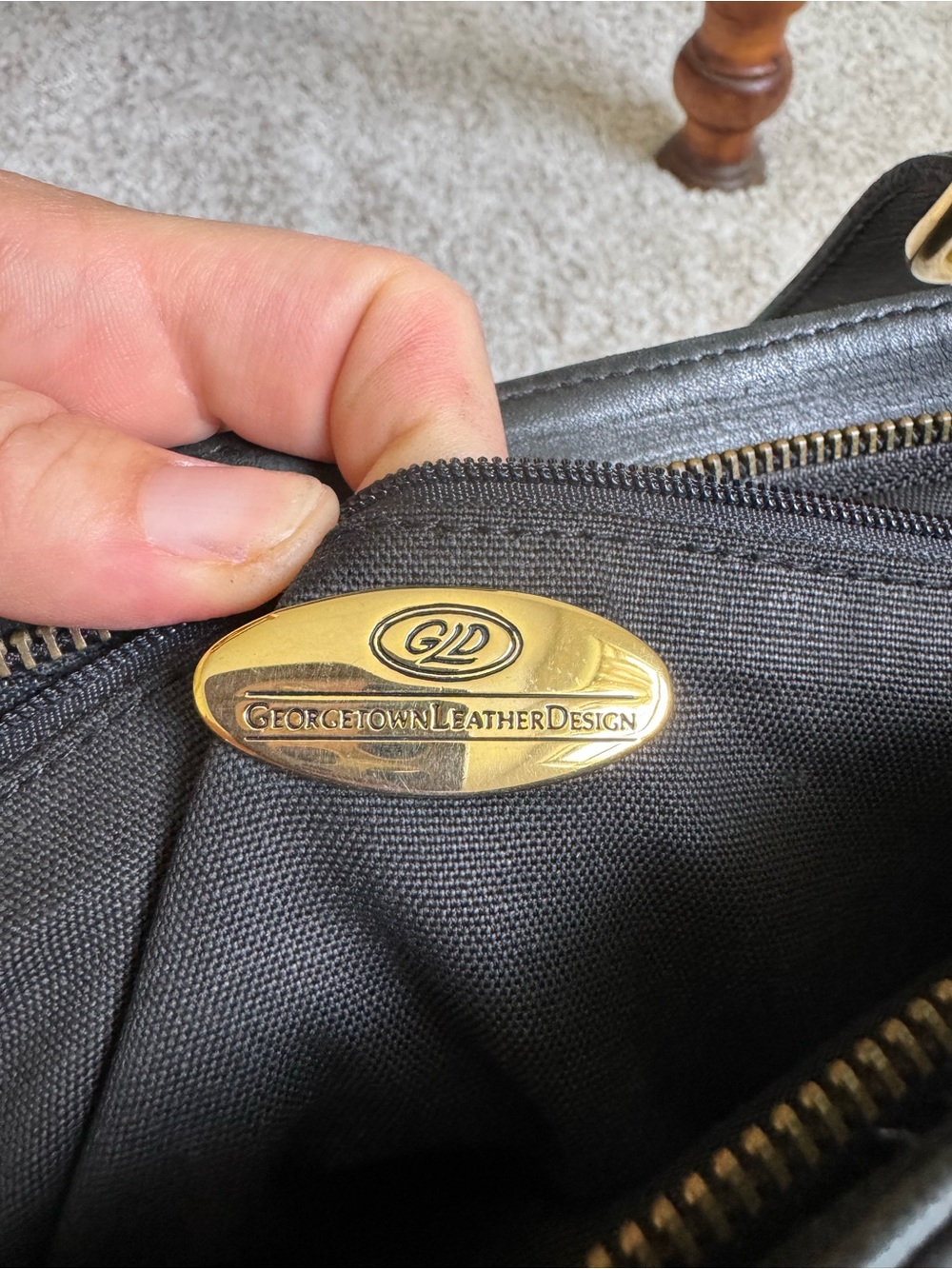 Genuine Leather Tote Bag - Picture 5 of 5